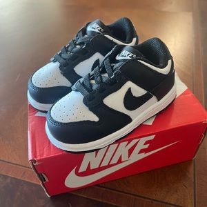 Toddler panda low bike dunks